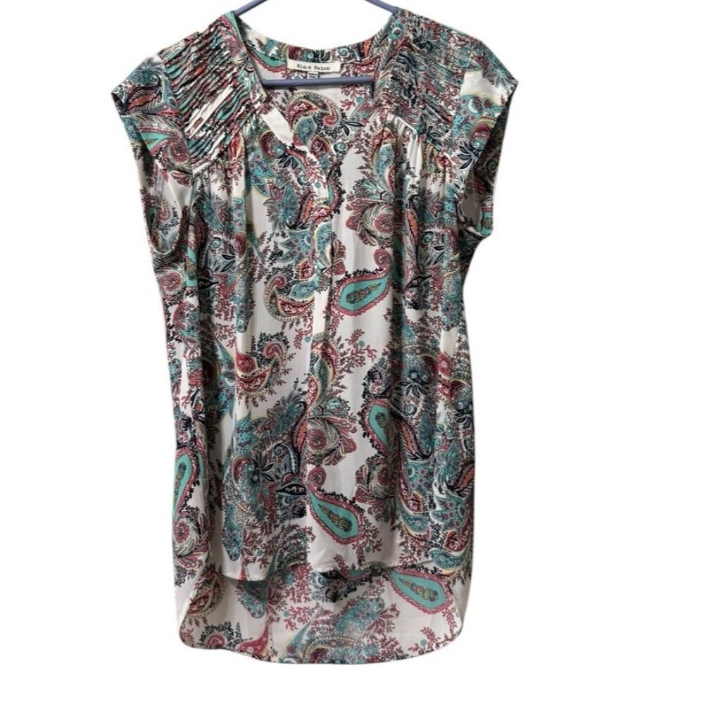 Daniel Rainn Multicolor Paisley Blouse